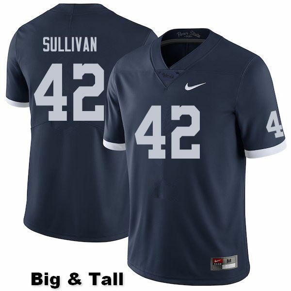 NCAA Nike Men's Penn State Nittany Lions Austin Sullivan #42 College Football Authentic Big & Tall Navy Stitched Jersey MCD0798VK
